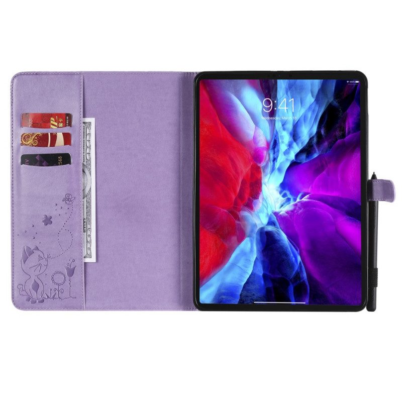 Leren Hoesje voor iPad Pro 11" (2020) Kat En Bijen