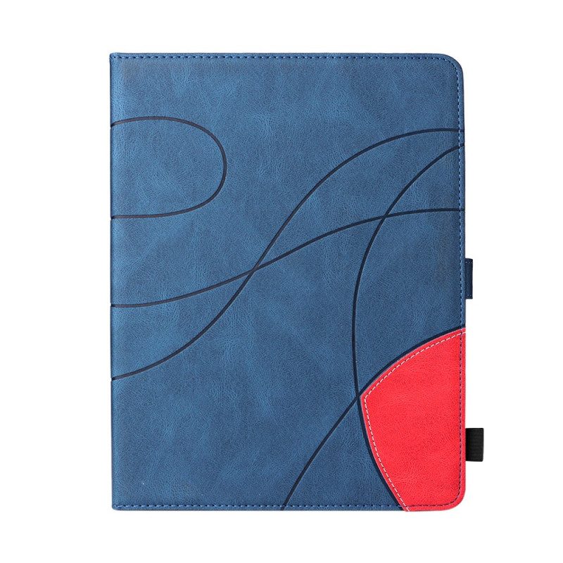 Leren Hoesje voor iPad Pro 11" (2020) Tweekleurig Ontwerp