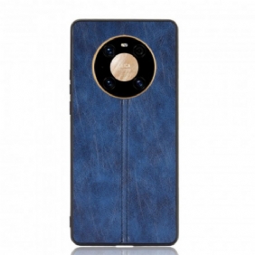 Hoesje voor Huawei Mate 40 Pro Couture-leereffect