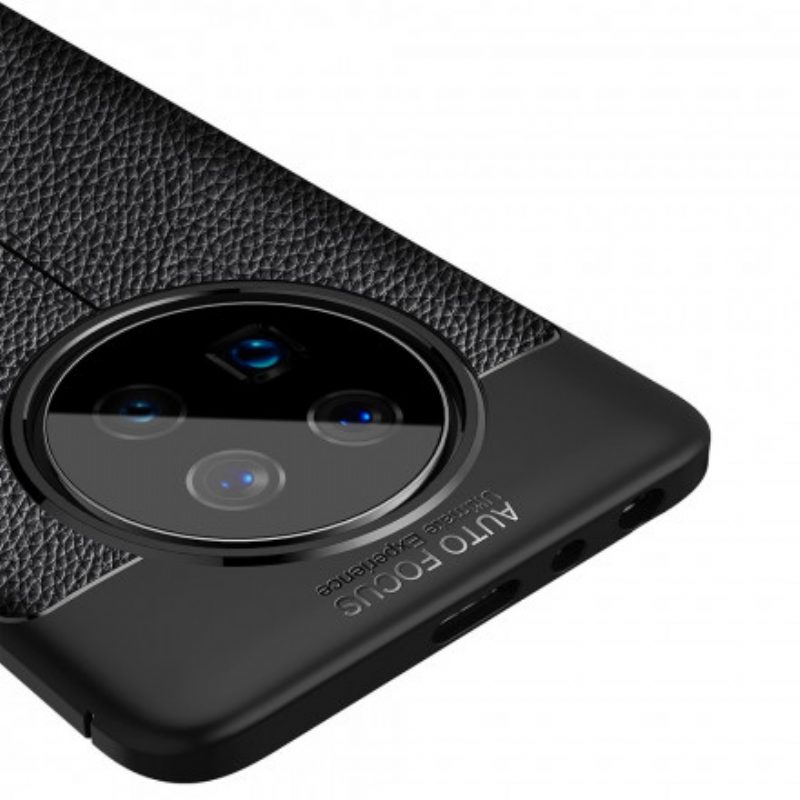 Hoesje voor Huawei Mate 40 Pro Ledereffect Litchi Dubbele Lijn