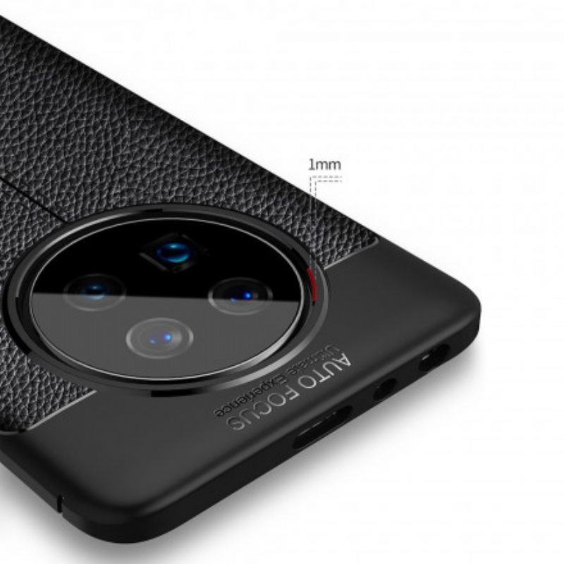 Hoesje voor Huawei Mate 40 Pro Ledereffect Litchi Dubbele Lijn