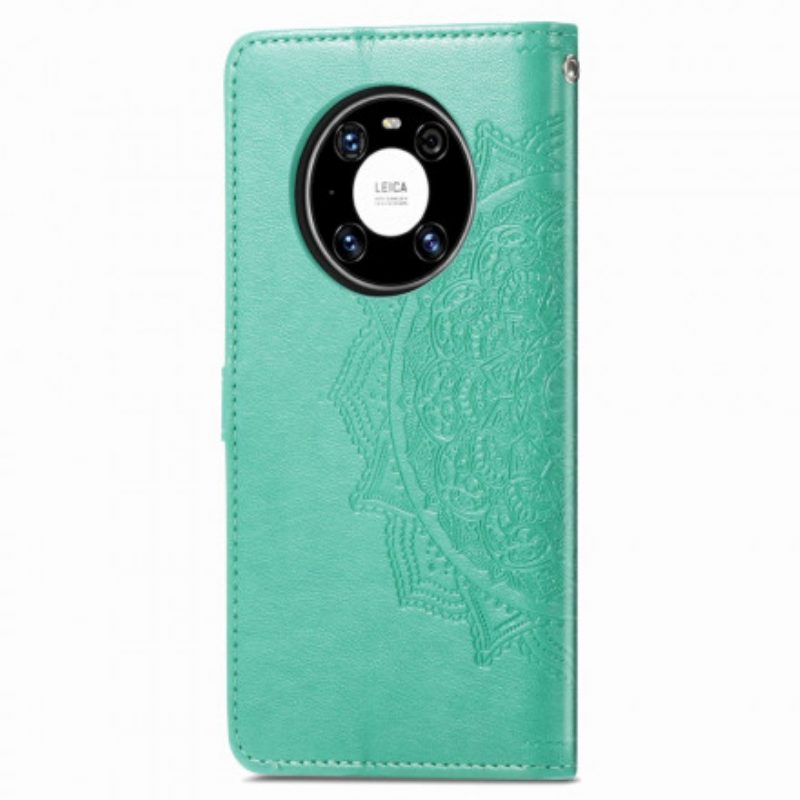 Leren Hoesje voor Huawei Mate 40 Pro Mandala Middeleeuwen