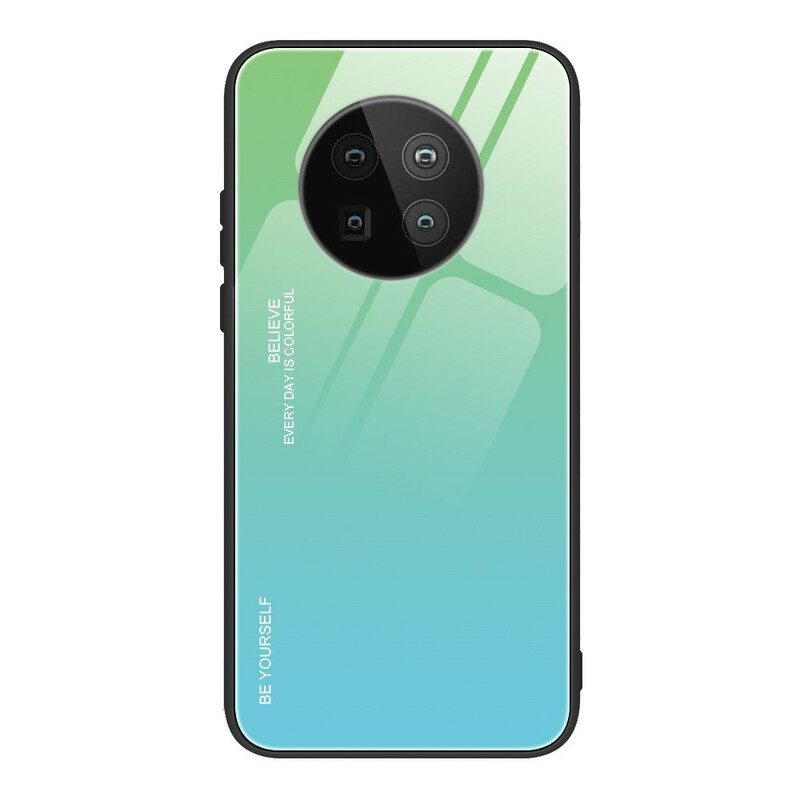 Telefoonhoesje voor Huawei Mate 40 Pro Gehard Glas Wees Jezelf