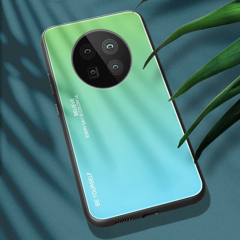 Telefoonhoesje voor Huawei Mate 40 Pro Gehard Glas Wees Jezelf