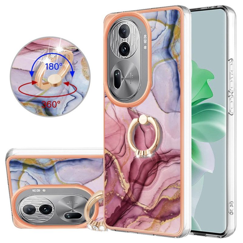 Case Hoesje Oppo Reno 11 Pro 5g Telefoonhoesje Marmeren Steunring