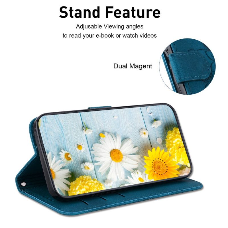 Flip Case Leren Oppo Reno 11 Pro 5g Floraliën