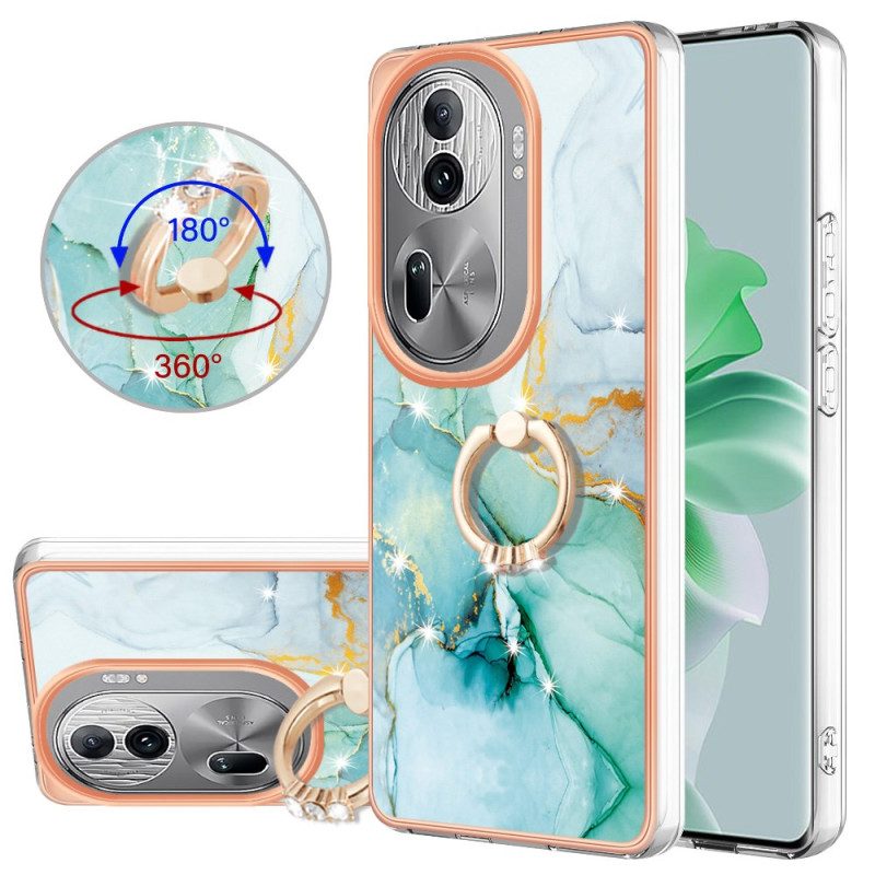 Hoesje Oppo Reno 11 Pro 5g Steunring In Marmerstijl