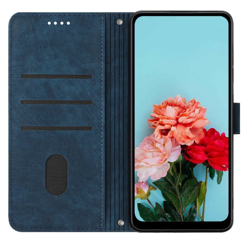 Leren Hoesje Oppo Reno 11 Pro 5g Straplijnen