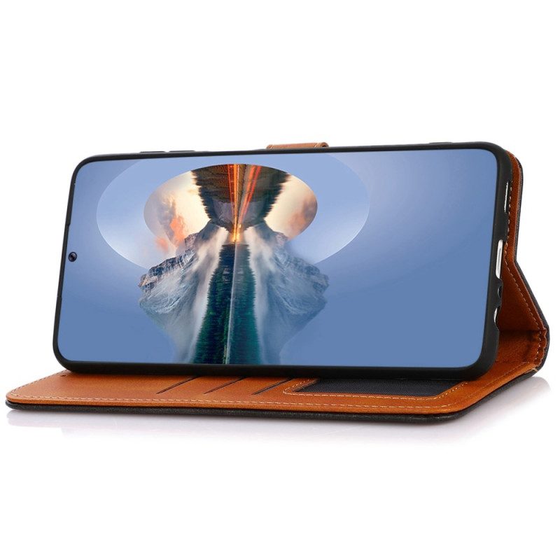 Leren Hoesje Voor Oppo Reno 11 Pro 5g Gouden Sluiting Khazneh