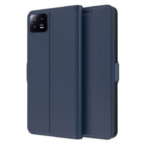 Folio-hoesje voor Xiaomi 13 Pro Slank Leereffect