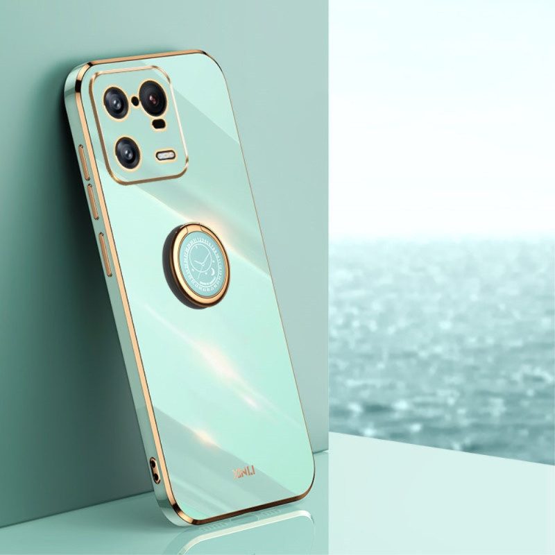 Hoesje voor Xiaomi 13 Pro Ringhouder Met Metaaleffect Xinli