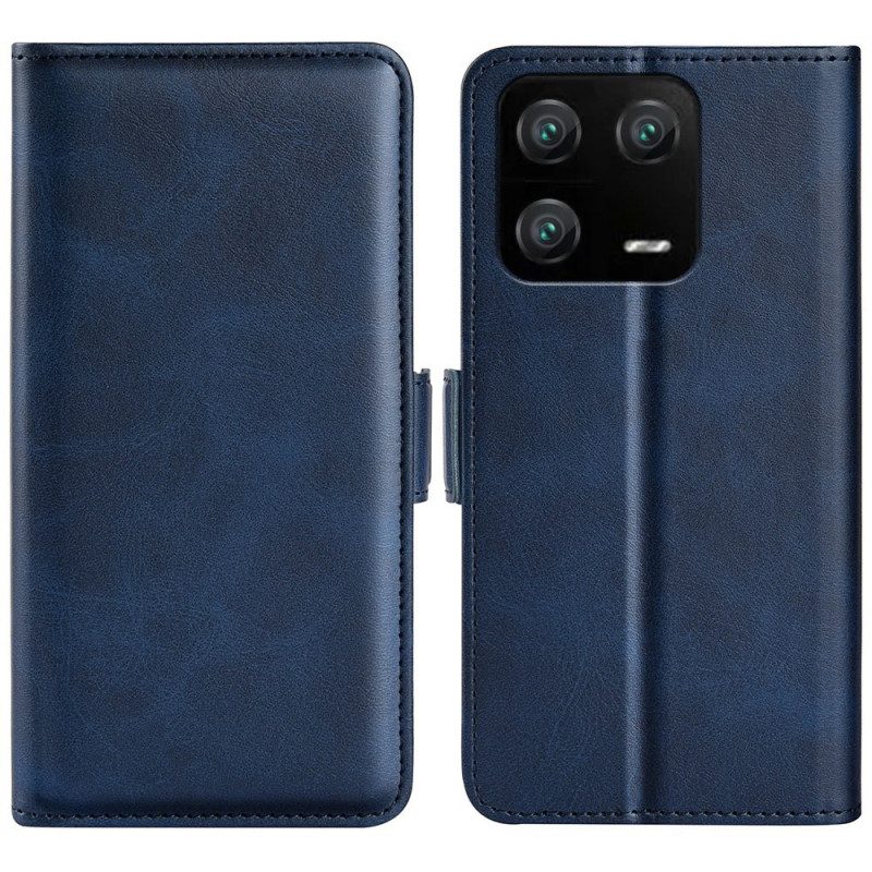 Leren Hoesje voor Xiaomi 13 Pro Dubbele Sluiting