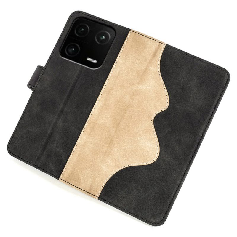 Leren Hoesje voor Xiaomi 13 Pro Golf Lederen Stijl