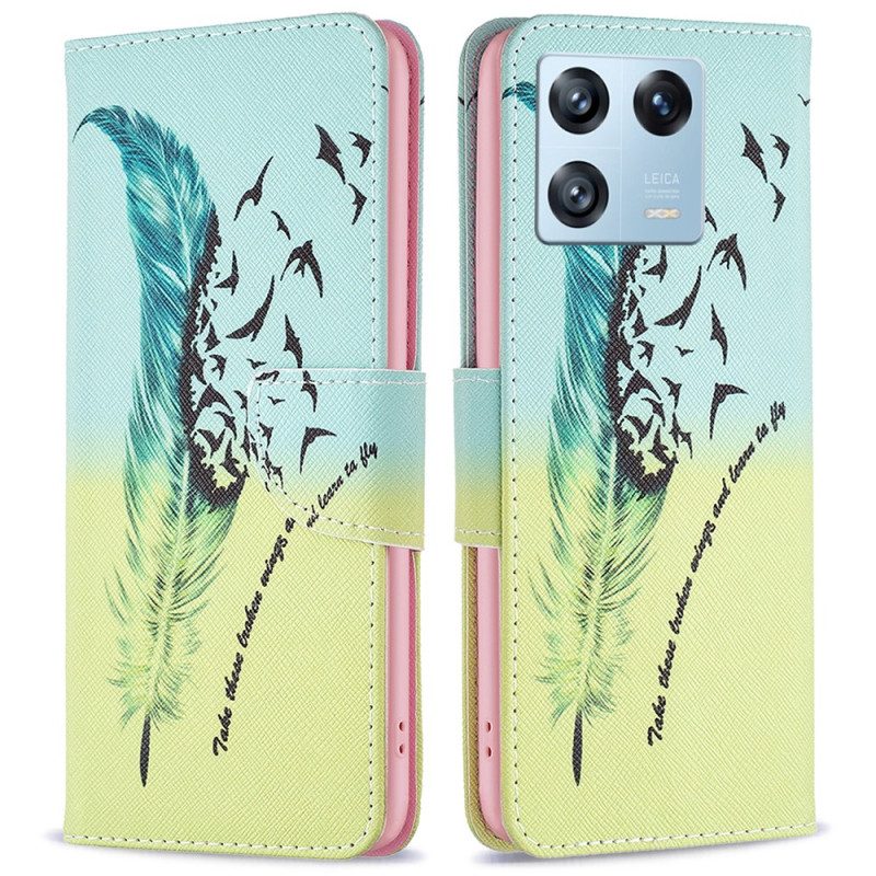 Leren Hoesje voor Xiaomi 13 Pro Veerkracht