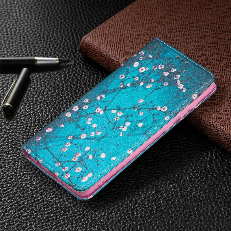 Bescherming Hoesje voor Samsung Galaxy A21s Folio-hoesje Bloeiende Takken