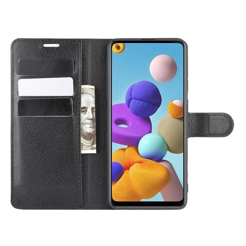 Folio-hoesje voor Samsung Galaxy A21s Klassiek