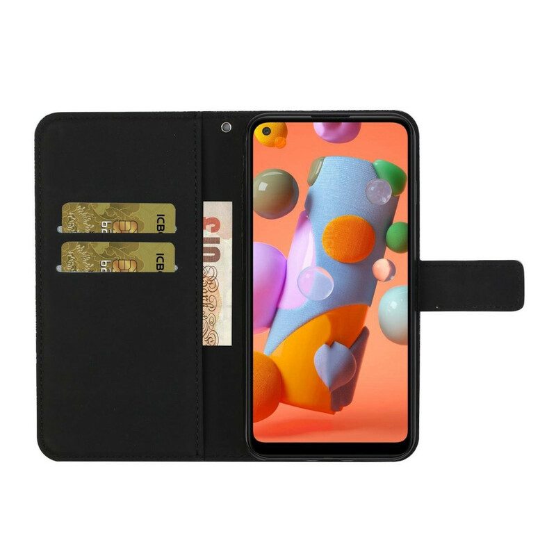 Folio-hoesje voor Samsung Galaxy A21s Tapijt Patroon