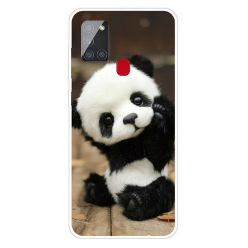 Hoesje voor Samsung Galaxy A21s Flexibele Panda