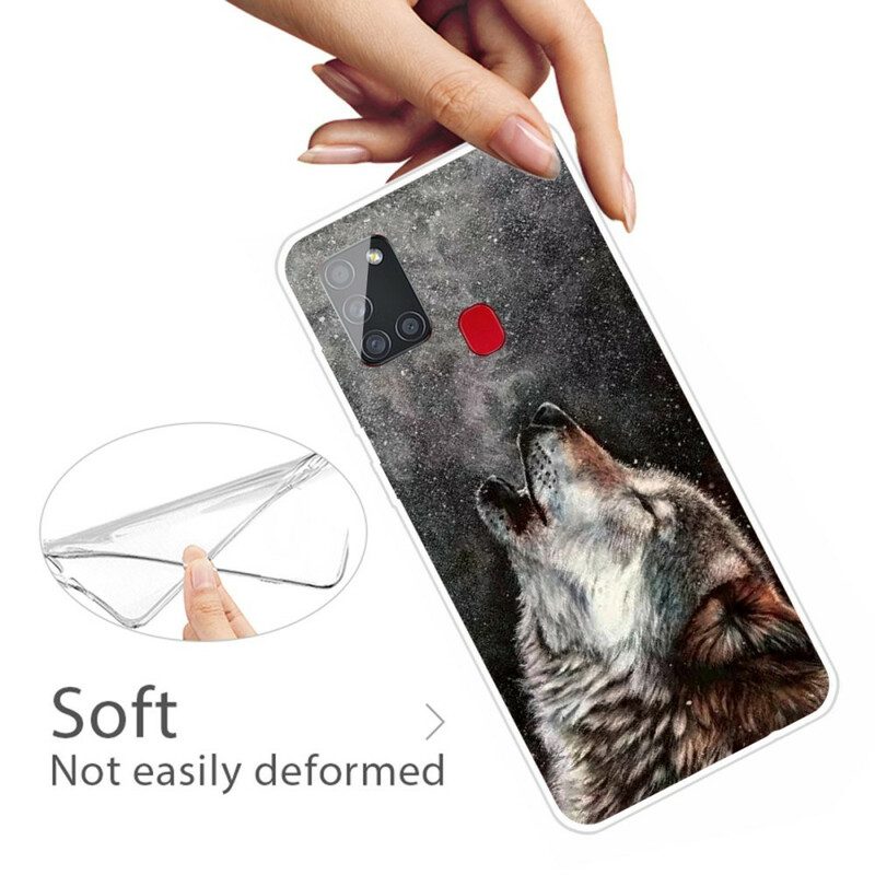 Hoesje voor Samsung Galaxy A21s Sublieme Wolf