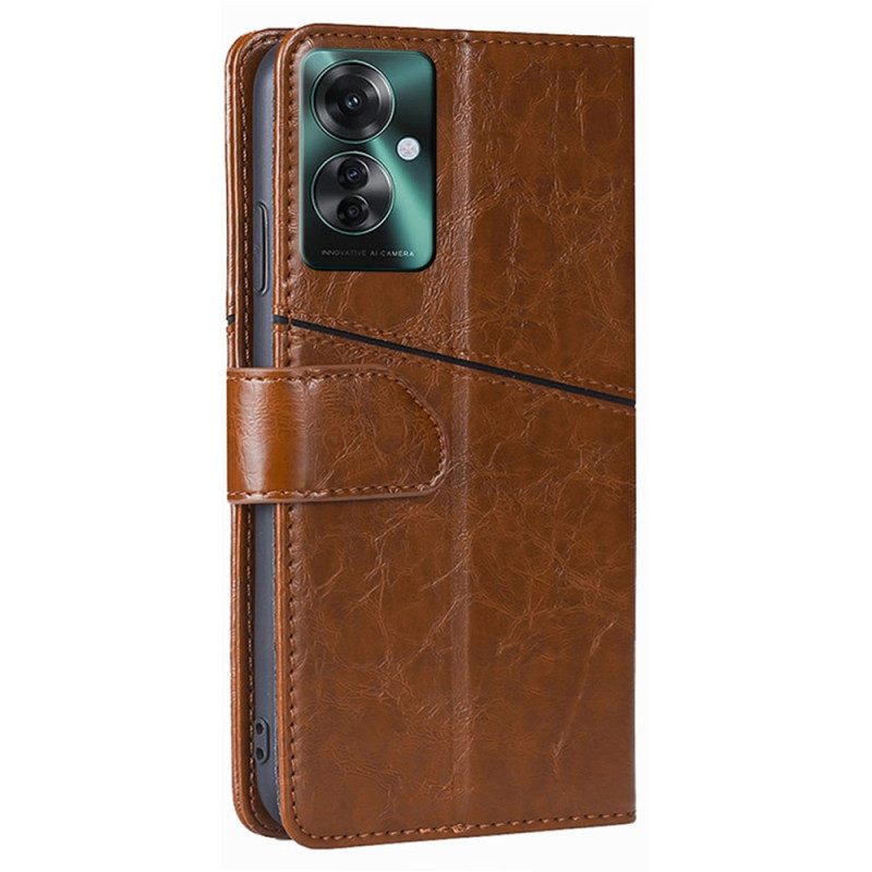 Folio-hoesje Oppo Reno 11f 5g Retro Geometrisch Patroon