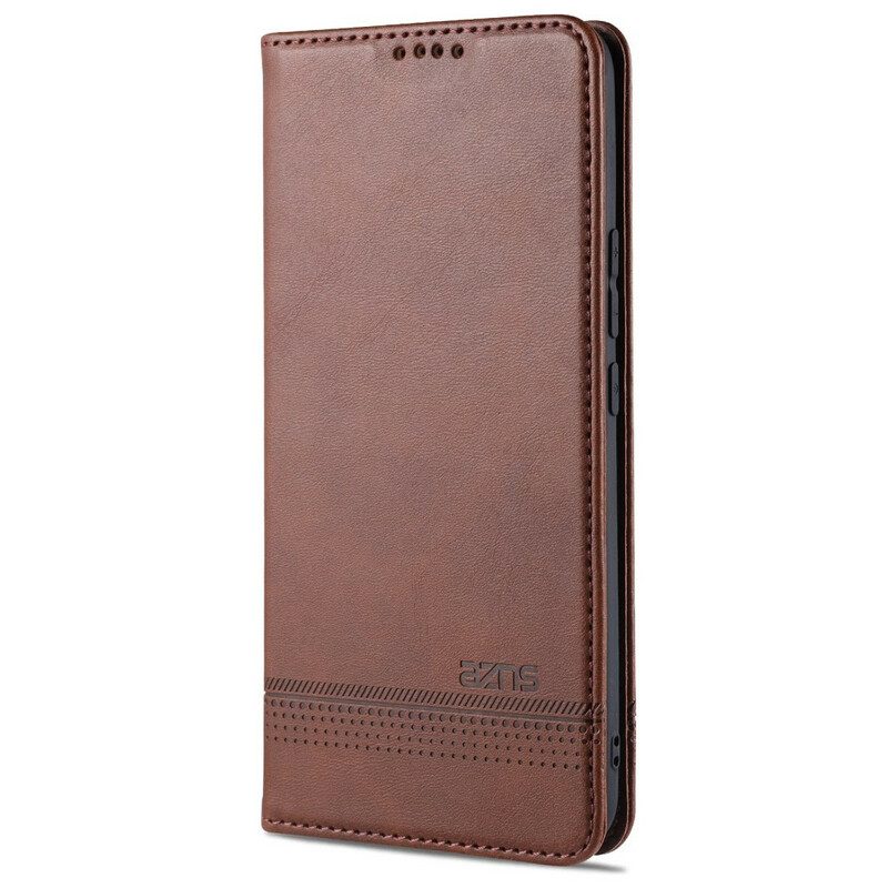 Bescherming Hoesje voor Xiaomi Mi 10 Lite Folio-hoesje Azns Leerstyling