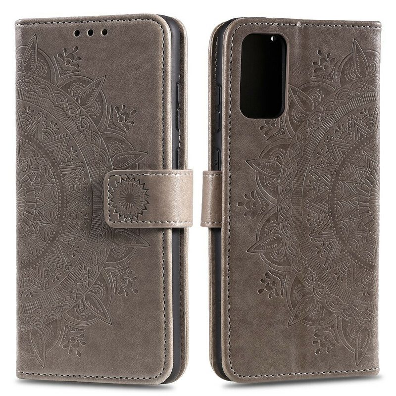 Flip Case voor Xiaomi Mi 10 Lite Zon Mandala