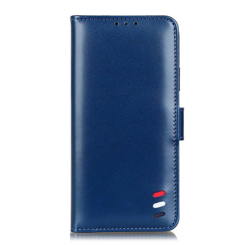 Folio-hoesje voor Xiaomi Mi 10 Lite Driekleurig Leereffect