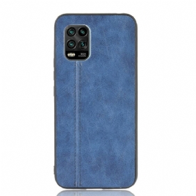 Hoesje voor Xiaomi Mi 10 Lite Couture-leereffect