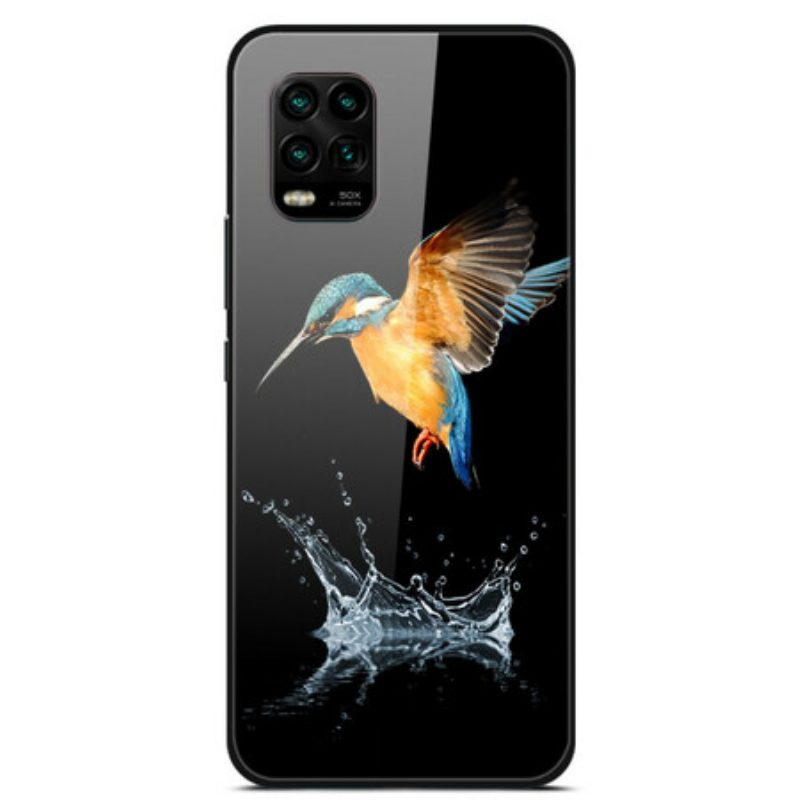 Hoesje voor Xiaomi Mi 10 Lite Crown Bird Gehard Glas