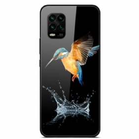 Hoesje voor Xiaomi Mi 10 Lite Crown Bird Gehard Glas