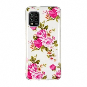 Hoesje voor Xiaomi Mi 10 Lite Fluorescerende Vrijheidsbloemen