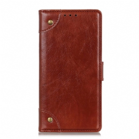 Leren Hoesje voor Xiaomi Mi 10 Lite Antiek Nappaleereffect