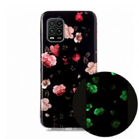 Telefoonhoesje voor Xiaomi Mi 10 Lite Fluorescerende Bloemen