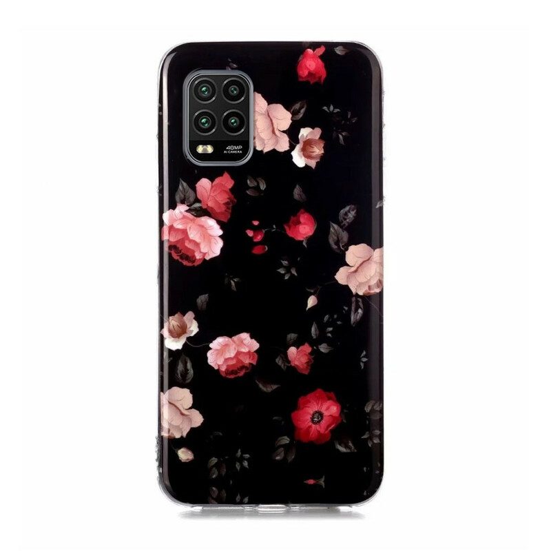 Telefoonhoesje voor Xiaomi Mi 10 Lite Fluorescerende Bloemen