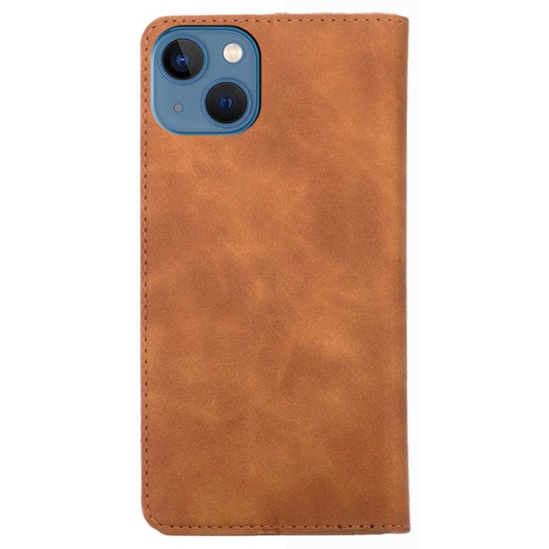 Bescherming Hoesje voor iPhone 14 Plus Folio-hoesje Elegantie Van Kunstleer