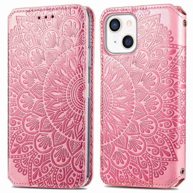 Bescherming Hoesje voor iPhone 14 Plus Folio-hoesje Mandala