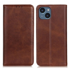 Bescherming Hoesje voor iPhone 14 Plus Folio-hoesje Mat Splitleer