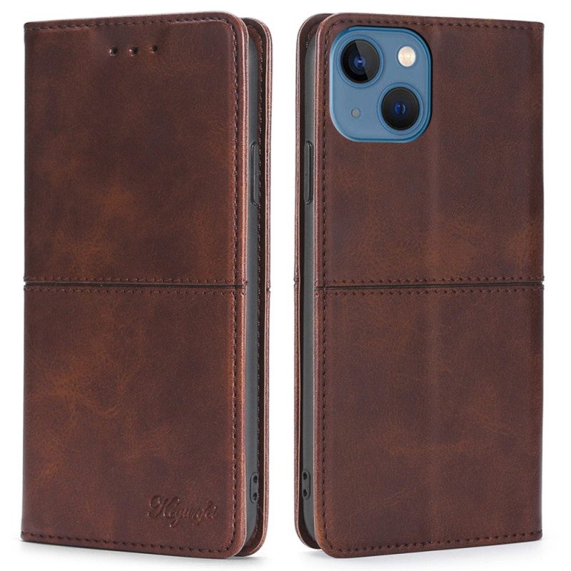 Bescherming Hoesje voor iPhone 14 Plus Folio-hoesje Vintage-stijl