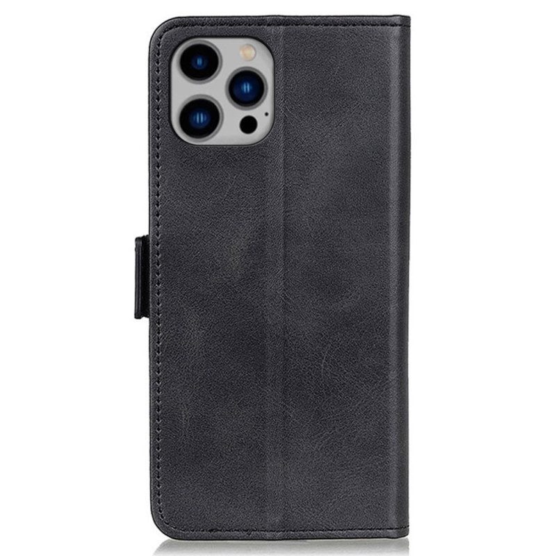 Flip Case voor iPhone 14 Plus Dubbele Sluiting