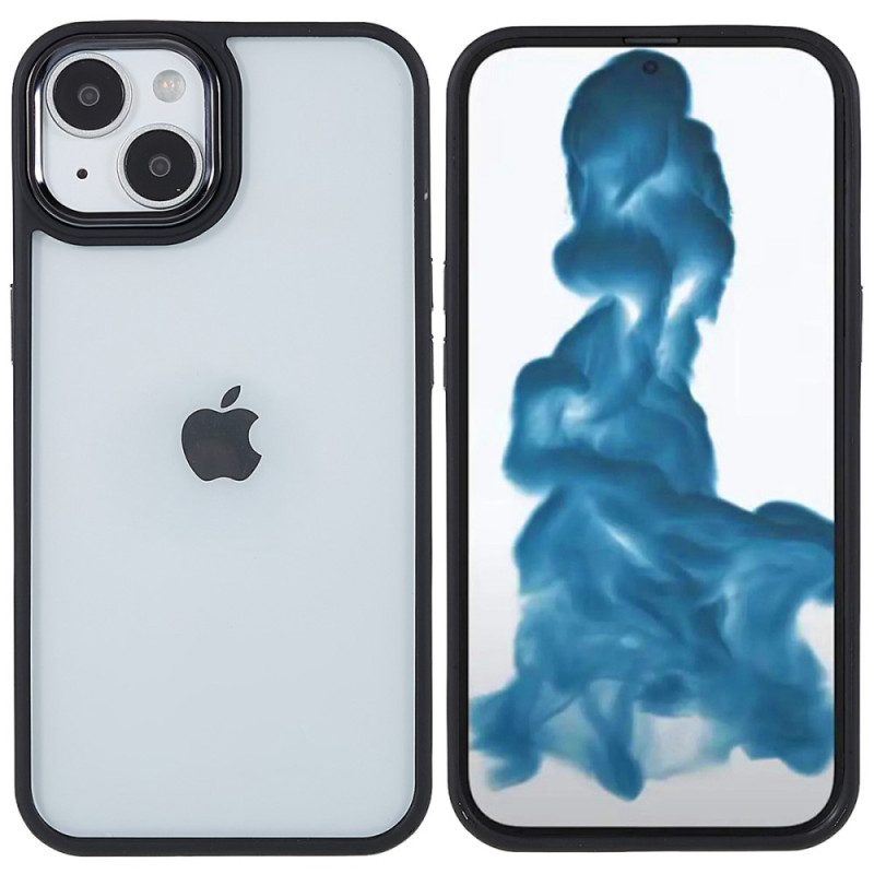 Hoesje voor iPhone 14 Plus Acryl Siliconen Randen