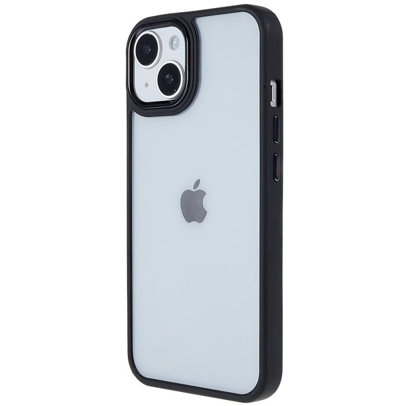 Hoesje voor iPhone 14 Plus Acryl Siliconen Randen