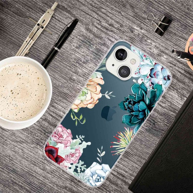 Hoesje voor iPhone 14 Plus Aquarel Bloemen