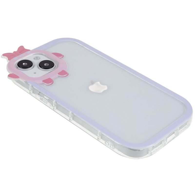 Hoesje voor iPhone 14 Plus Bescherming Hoesje Transparante En Leuke Lensbescherming