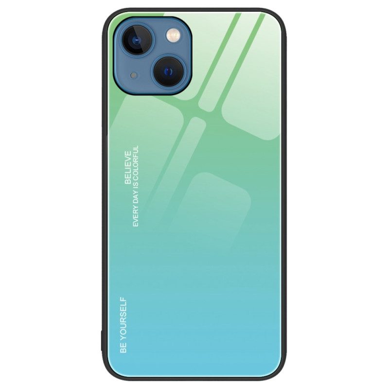 Hoesje voor iPhone 14 Plus Gehard Glas Wees Jezelf