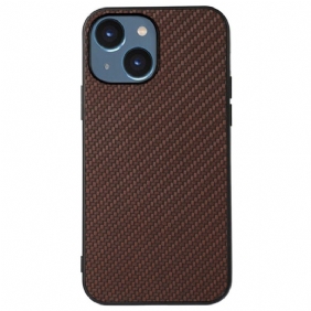 Hoesje voor iPhone 14 Plus Koolstofvezel Textuur