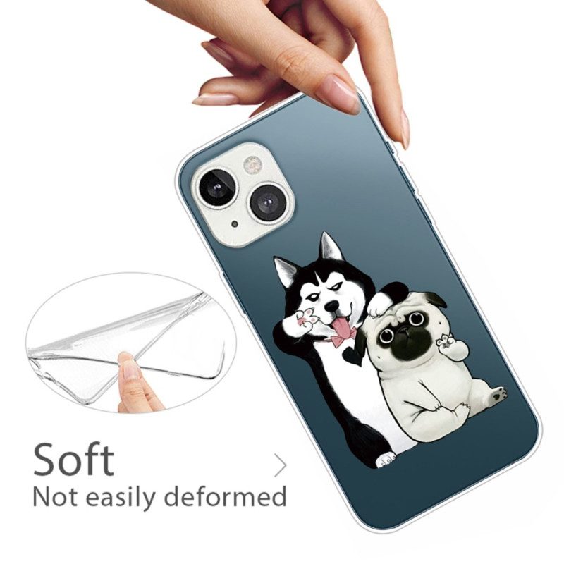 Hoesje voor iPhone 14 Plus Leuke Honden