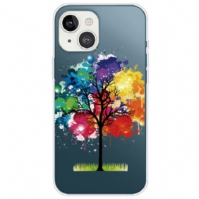 Hoesje voor iPhone 14 Plus Naadloze Aquarel Boom