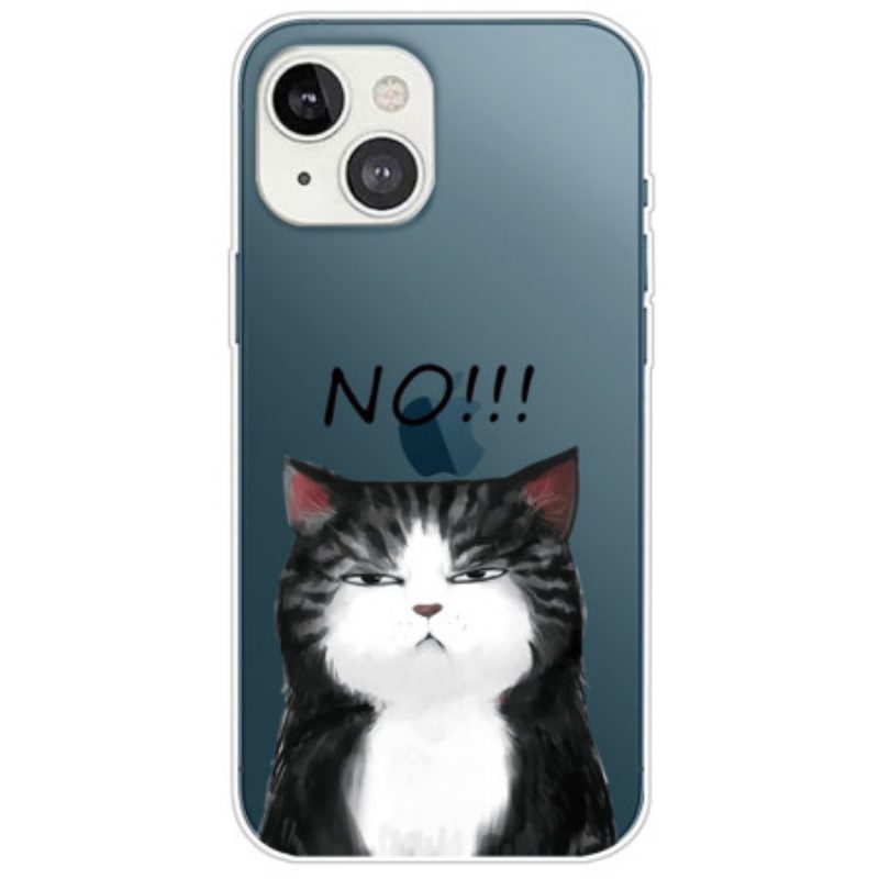 Hoesje voor iPhone 14 Plus Siliconen Kat Nr