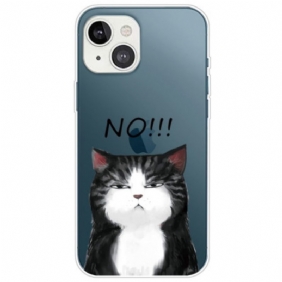 Hoesje voor iPhone 14 Plus Siliconen Kat Nr