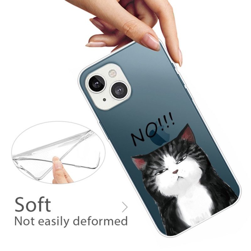 Hoesje voor iPhone 14 Plus Siliconen Kat Nr